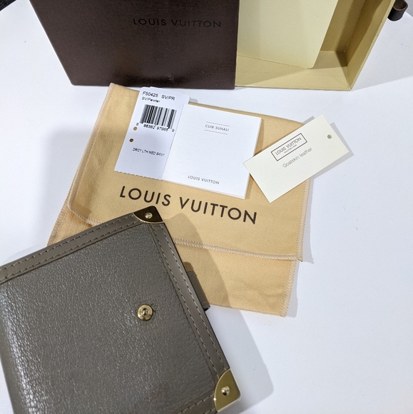 Louis Vuitton Suhali beige compact wallet - Picture 2 of 9
